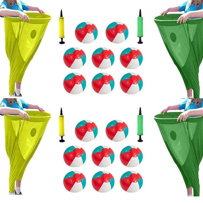 2PC Granny Pants Yard Game Set, Children'S Indoor Games,Parent-Child Game Set,Adult Outdoor, Giant Pants, with Bouncy Ball and Pump, Large Outdoor Day Family Fun Party Toss Game