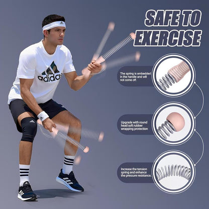 Weighted Cordless Battle Ropes – Quiet Ropeless Exercise Rope for Men & Women, Portable Home Gym Fitness Equipment for HIIT, Crossfit & Full-Body Workouts Lifting Strength Heavy Resistance