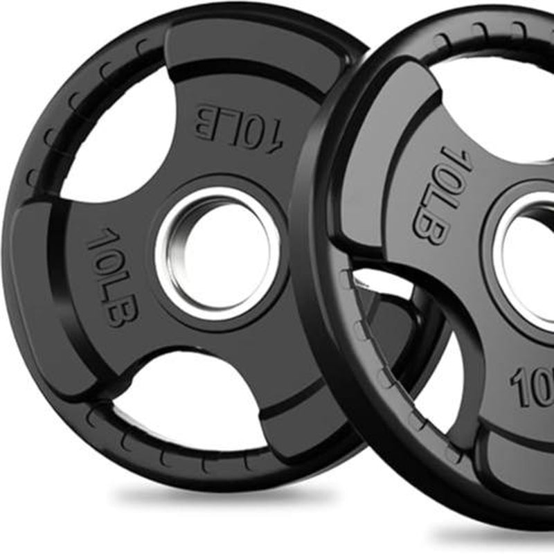 Ritfit Olympic Rubber Grip Plates for Barbell 105LB, 2-Inch Weight Plates for Weightlifting and Strength Training in Home & Gym, Single, Pair and Sets(2.5/5/10/25/35/45 LB) Olympic Weight