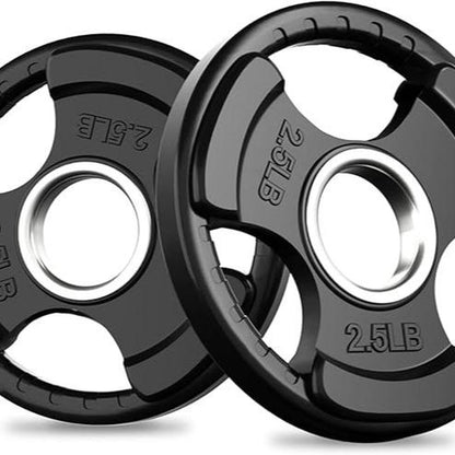 Ritfit Olympic Rubber Grip Plates for Barbell 105LB, 2-Inch Weight Plates for Weightlifting and Strength Training in Home & Gym, Single, Pair and Sets(2.5/5/10/25/35/45 LB) Olympic Weight