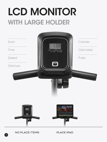 Exercise Bike Recumbent Indoor Stationary Exercise Bike for Home Use with Pluse Monitor Tablet Holder