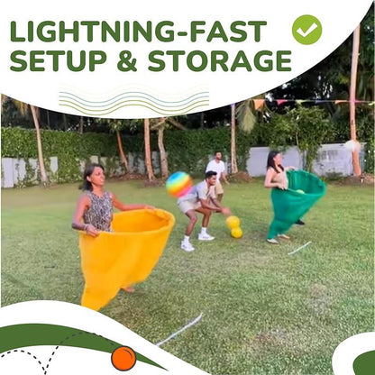 2PC Granny Pants Yard Game Set, Children'S Indoor Games,Parent-Child Game Set,Adult Outdoor, Giant Pants, with Bouncy Ball and Pump, Large Outdoor Day Family Fun Party Toss Game