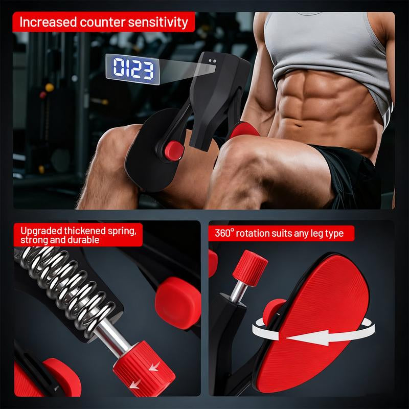 2025 New Version Kegel Exercise Thigh Trainer 0-110 Lbs Adjustable Resistance, Pelvic Floor Exercise Devices with Leg Straps,Inner Thigh Exerciser for Women Men Outdoorfun