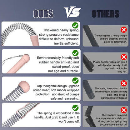 Weighted Cordless Battle Ropes – Quiet Ropeless Exercise Rope for Men & Women, Portable Home Gym Fitness Equipment for HIIT, Crossfit & Full-Body Workouts Lifting Strength Heavy Resistance