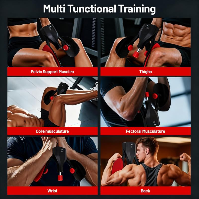 2025 New Version Kegel Exercise Thigh Trainer 0-110 Lbs Adjustable Resistance, Pelvic Floor Exercise Devices with Leg Straps,Inner Thigh Exerciser for Women Men Outdoorfun