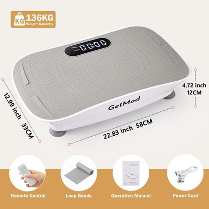 Getmod New Improved : Brushless Motor for Smooth Operation ,High-Power,Plus Size Smart Vibration Plates Pro Exercise Equipment , Full Body Workout Machine at Home Gym Stuff Vibrational Platform for Wellness and Fitness Bluetooth Speaker #1