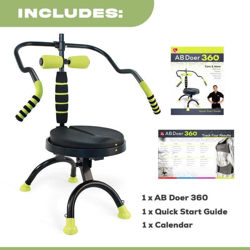 AB Doer 360: AB Doer 360 Fitness System Provides an Abdonimal and Muscle Activating Workout with Aerobics to Burn Calories and Work Muscles Simultaneously!