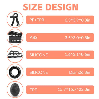 Grip Strength Trainer, Hand Grip Exerciser Strengthener with Adjustable Resistance 11-132 Lbs, Hand Exerciser for Muscle Building and Injury Recovery