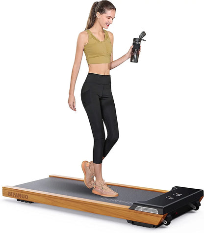 Walking Pad - under Desk Treadmill, Treadmill for Indoor/Outdoor, Quiet and Stable Pad with Remote Control LED Display- Ideal for Fitness Enthusiasts,Pitch Black