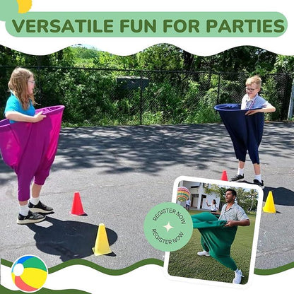 2PC Granny Pants Yard Game Set, Children'S Indoor Games,Parent-Child Game Set,Adult Outdoor, Giant Pants, with Bouncy Ball and Pump, Large Outdoor Day Family Fun Party Toss Game