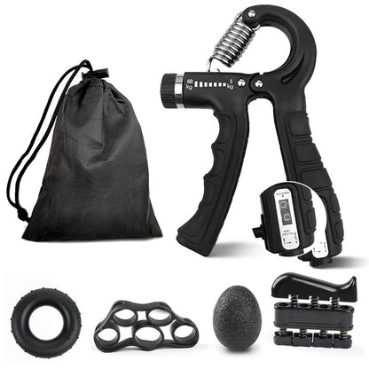 Grip Strength Trainer, Hand Grip Exerciser Strengthener with Adjustable Resistance 11-132 Lbs, Hand Exerciser for Muscle Building and Injury Recovery