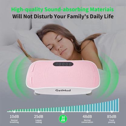Getmod New Improved : Brushless Motor for Smooth Operation ,High-Power,Plus Size Smart Vibration Plates Pro Exercise Equipment , Full Body Workout Machine at Home Gym Stuff Vibrational Platform for Wellness and Fitness Bluetooth Speaker #1