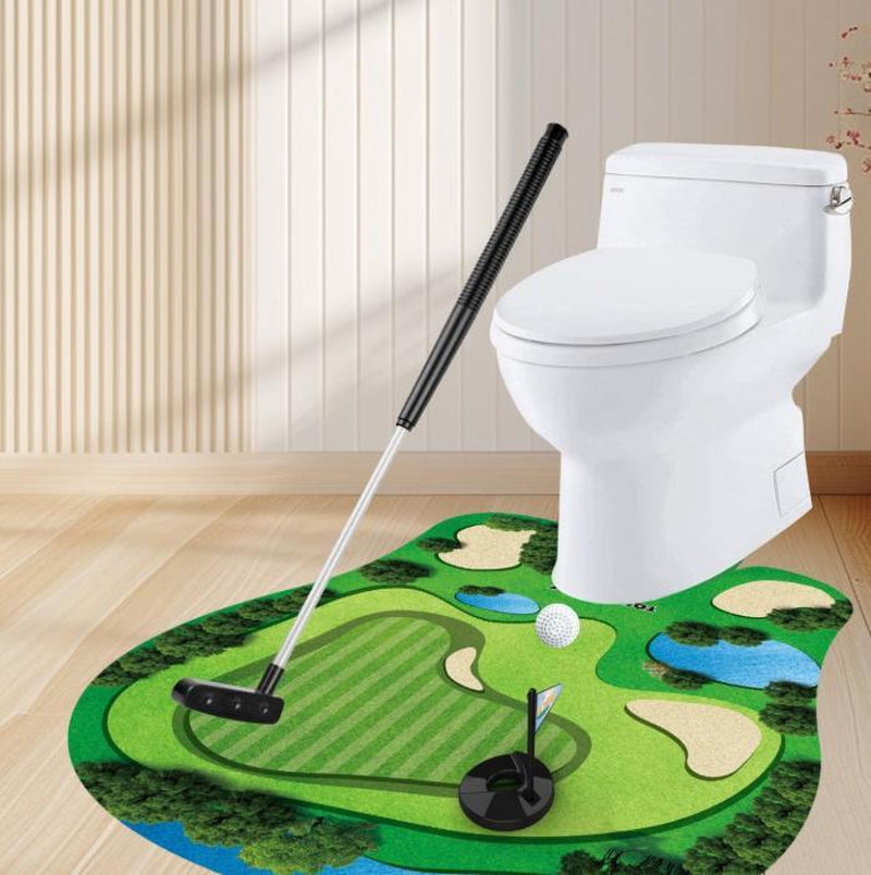 【Perfect Gag Gift Idea】Puttpal Toilet Golf Set for Home & Workplace Novelty Toy with Conversation Starter Appeal