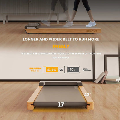 Walking Pad - under Desk Treadmill, Treadmill for Indoor/Outdoor, Quiet and Stable Pad with Remote Control LED Display- Ideal for Fitness Enthusiasts,Pitch Black