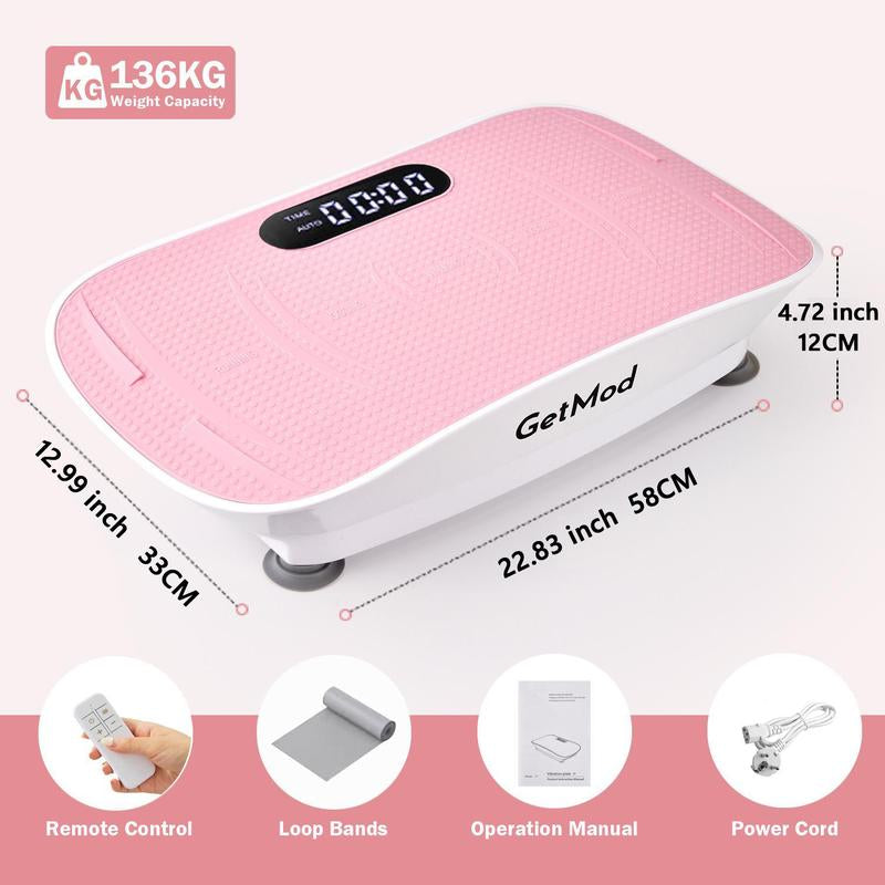 Getmod New Improved : Brushless Motor for Smooth Operation ,High-Power,Plus Size Smart Vibration Plates Pro Exercise Equipment , Full Body Workout Machine at Home Gym Stuff Vibrational Platform for Wellness and Fitness Bluetooth Speaker #1