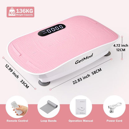 Getmod New Improved : Brushless Motor for Smooth Operation ,High-Power,Plus Size Smart Vibration Plates Pro Exercise Equipment , Full Body Workout Machine at Home Gym Stuff Vibrational Platform for Wellness and Fitness Bluetooth Speaker #1