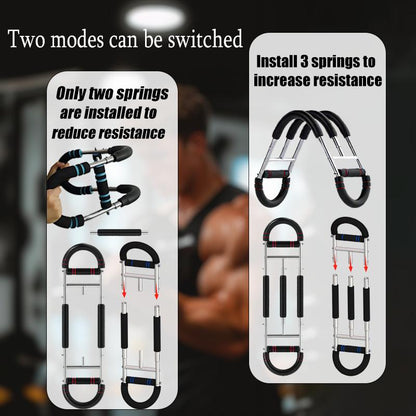 Adjustable Twister Arm Trainer, Chest Workout Equipment with Anti-Slip Grips, Portable Chest Trainer Equipment for Men Women, Detachable U-Shaped Fitness Equipment for Chest Shoulder Forearm