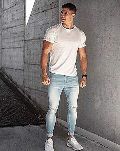 Men'S 3 Pack Workout T Shirts Short Sleeve Gym Bodybuilding Muscle Shirt Base Layer Fitness Tee Tops