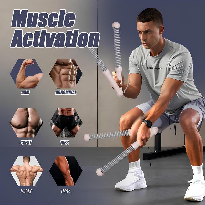 Weighted Cordless Battle Ropes – Quiet Ropeless Exercise Rope for Men & Women, Portable Home Gym Fitness Equipment for HIIT, Crossfit & Full-Body Workouts Lifting Strength Heavy Resistance