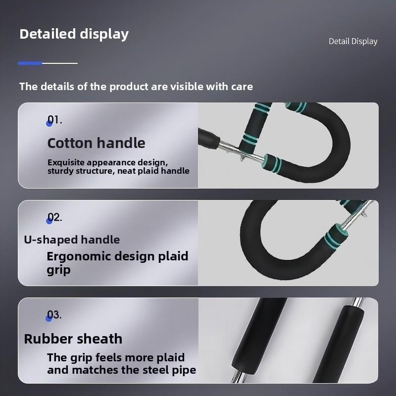 Adjustable Twister Arm Trainer, Chest Workout Equipment with Anti-Slip Grips, Portable Chest Trainer Equipment for Men Women, Detachable U-Shaped Fitness Equipment for Chest Shoulder Forearm